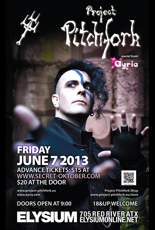 Live music: Project Pitchfork, Ayria